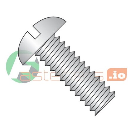 Newport Fasteners #10-24 x 5/8 in Slotted Round Machine Screw, Plain 18-8 Stainless Steel, 3000 PK 345469